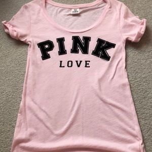 Light pink love pink t shirt!